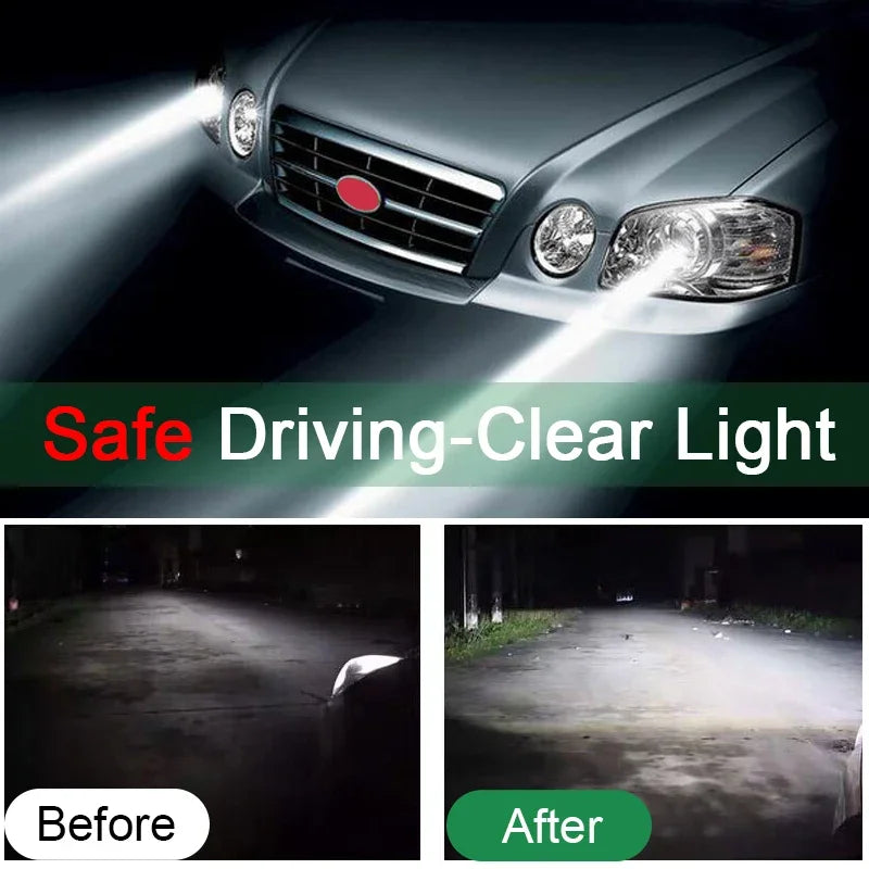 Revitalize Your Car's Headlights with Our Ultimate Headlight Restoration Polishing Kit - Scratch Remover & Cleaning Paste for Crystal Clear Visibility