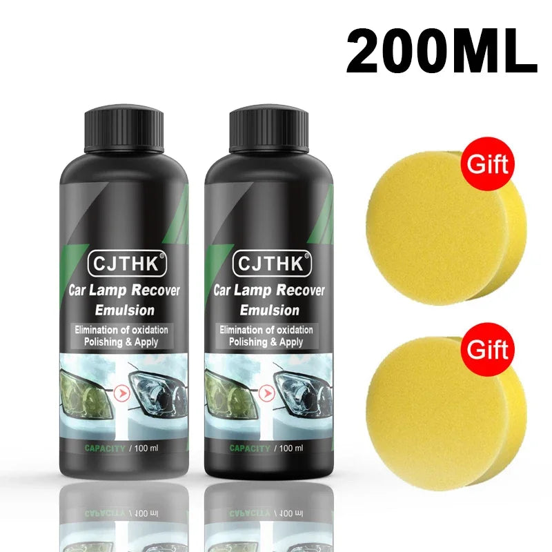 Revitalize Your Car's Headlights with Our Ultimate Headlight Restoration Polishing Kit - Scratch Remover & Cleaning Paste for Crystal Clear Visibility